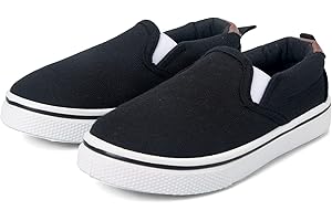 K KomForme Kids Shoes Toddlers Canvas Sneakers Slip on Walking Tennis Shoes for Boys Girls(Toddler/Little Kids/Big Kids)