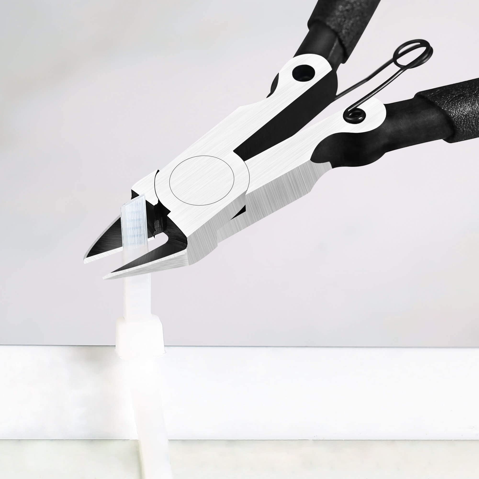 BOENFU 5-inch Precision Flush Cutters - Multi-functional Wire Snips, Ideal for Electronics, Sprue Cutting, and All Precision Cutting Tasks