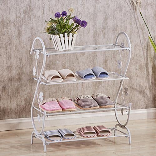 Multi-shoe rack home iron art storage shoes cabinet economical multifunctional shoe rack bedroom,dorm room,simple shelf-E