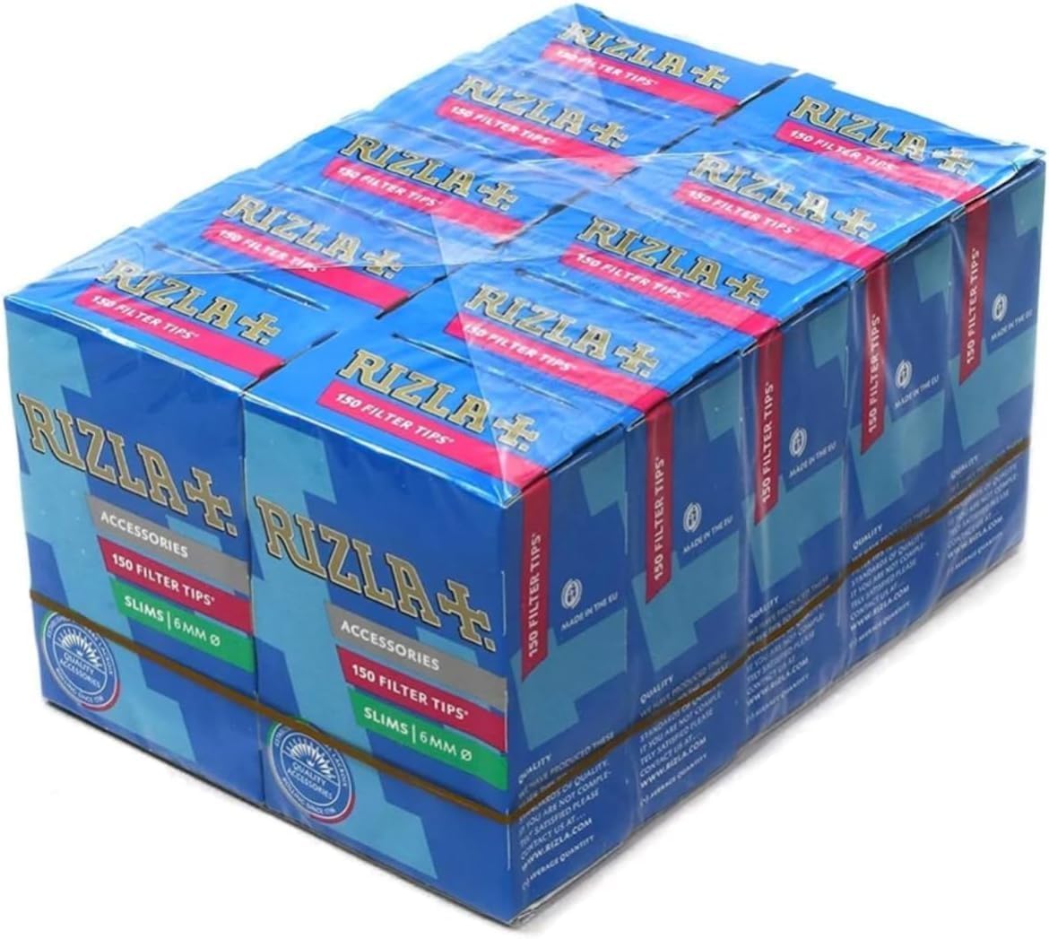 Rizla Slim Filter Tips – 10 Packs – The Iconic Brand Since 1796