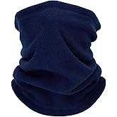 Supeniu Winter Neck Warmer, Polar Fleece Neck Gaiter Warm Face Cover, Cold Weather Ski Face Mask Windproof for Men and Women
