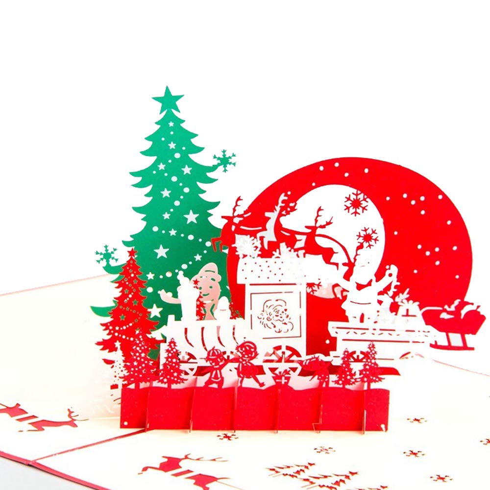 Coohom 3D pop-up Christmas Card, Creative Three-Dimensional Christmas Card, Holiday Greeting Card (1)