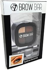 W7 Brow Bar Eyebrow Stencil Kit Shape Define Brows Professional Makeup Tool view 2