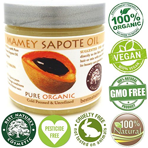 Mamey Sapote Oil Pure Organic Cold Pressed Unrefined 4 fl oz / 118 ml
