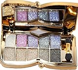 TF-Duan Makeup Glitter Eyeshadow Palette 10 Colors Cosmetics Eye Shadow Pallete with Mirror (# 4)