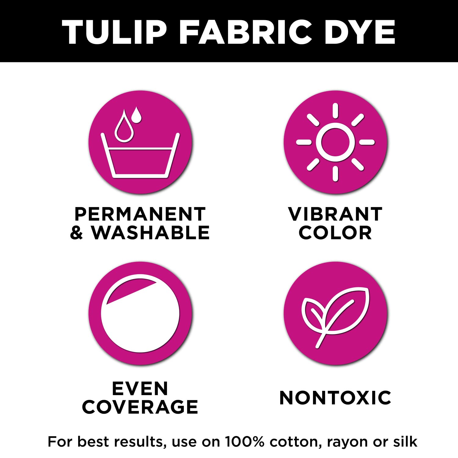 Tulip Permanent Fabric Dye Powder, Hot Dye Method for Vibrancy, Long-Lasting Color, Sunshine Yellow