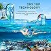 AQUALATION [New 2019 Upgraded] Snorkel Mask Full Face - 180° Large Panoramic View - Snorkeling Mask with Camera Mount, Easy Breath Dry Top Set, Anti-Fog for Men, Women, Adults Youth (L/XL)