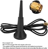 LiebeWH 2pcs 2G 3G Digital Antenna SMA Omnidirectional Magnet Base 5DBI 3m view 2