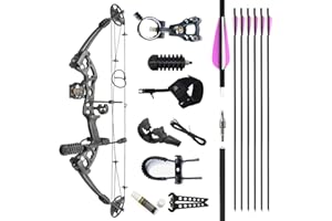 AMEYXGS Archery Compound Bows Kit Draw Weight 30-55 lbs Hunting Bow IBO 310fps Adults Archery with Hunting Accessories - Right Handed