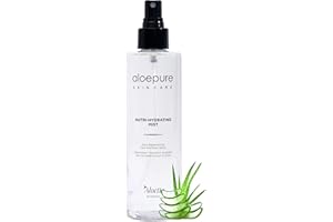 Aloette Hydrating Aloe Vera Facial Mist, Nutri-Hydrating Mist Spray - Daily Replenishing Body, Neck & Face Mist - Silk Amino 
