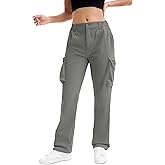 AOHIKE Cargo Pants for Women Light Weight Hiking Travel Pants with 7 Deep Pockets