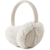 OMUKY Winter EarMuffs for Kids Toddler Knitted Ear Cover Plush Outdoor Children Cold Weather Ear Warmer