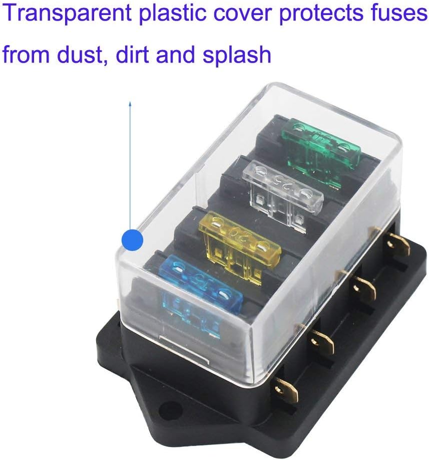 Gebildet 4-Way Carter Standard Fuse Holder Box (Apply to 1~40 AMP) - Image 3