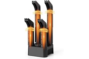 Trustech Boot Dryer, Silent Shoe Dryer & Warmer with Heat Blower, Timer, Detachable Racks, Forced Air for Quick Drying, Helps Reduce Odor, 2 Pairs Boot Warmer for Shoes, Ski, Gloves, Hats, Socks