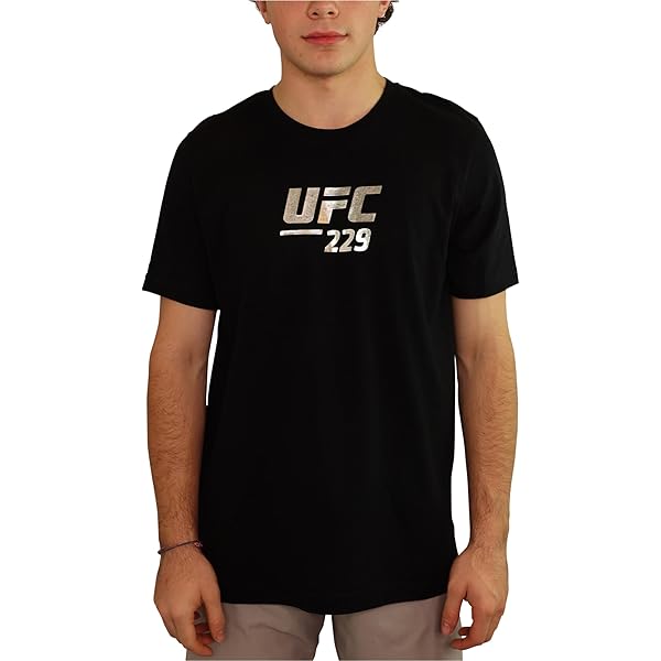 UFC Mens 229 Khabib Vs McGregor Graphic T-Shirt, Black, X-Large