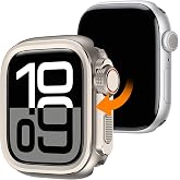 Dolstrap 2 in 1 Rugged Metal Case Compatible with Apple Watch Series 11/10 46mm, Turn 46mm into Ultra 3/2/1 Seamlessly Bumper Protector Case with Watch Crown + Back Cover for iwatch, Titanium