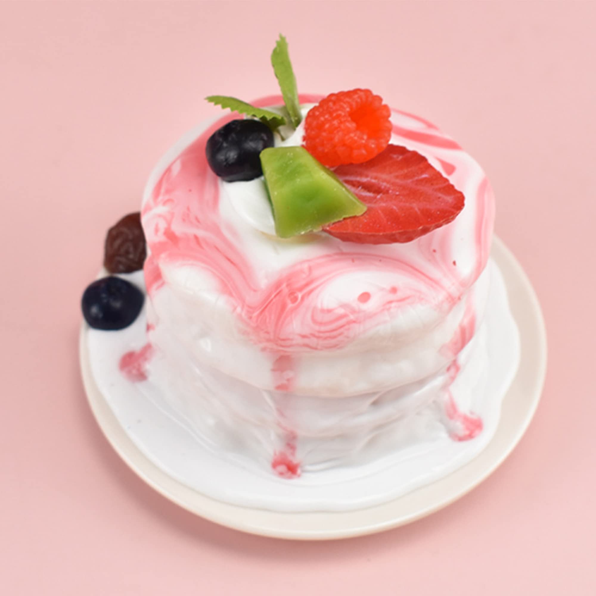 LONGHAO Artificial simulation cake, 1 red, 50 g, Polyurethane, Model, for home, wedding, photo props, decoration