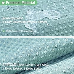 Dynamene Long Shower Curtain - 78 inch Long Waffle