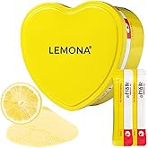 LEMONA Official Vitamin C Powder 500mg Korean Supplements Immune Support B6, B2, On-The-Go Packets Vitamin Healthy Living, Easy to Take Daily Energy Boost Korean Food Snacks Lemon (70Sticks)