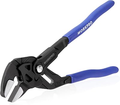 WORKPRO 250 mm Adjustable Pliers Wrench Dual Handle 50 mm Jaw Capacity