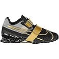 Nike Romaleos 4 Weightlifting Shoes (CD3463-001, Black/Metallic Gold/White/Metallic Gold)
