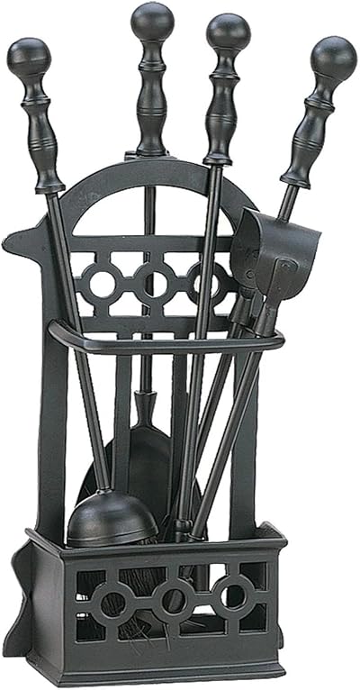 Manor Victorian Companion Set Black Fireplace Tools
