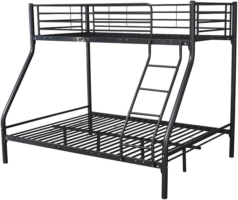 Montreal Black Triple Sleeper Bunk Bed With Two Molly Mattresses