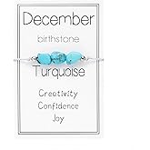 tenghong2021 Irregular Month Birthstone Bracelet for Women Men Natural Stone Hand Woven Adjustable Bracelet Healing Crystal Beaded Braide String Bracelet for Women Birthday Gifts Jewelry