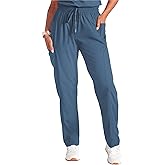 Reebok Womens Scrub Pants - Lightweight Stretch Medical Cargo Bottoms, Straight Leg Scrub Pants for Women (Sizes: S-3XL)