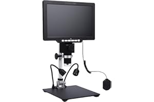 Depisuta Digital Microscope, 12MP 10.1" 2000X Microscope Magnifier for Adults, Soldering for Electronics Repair, ErrorCoins, 