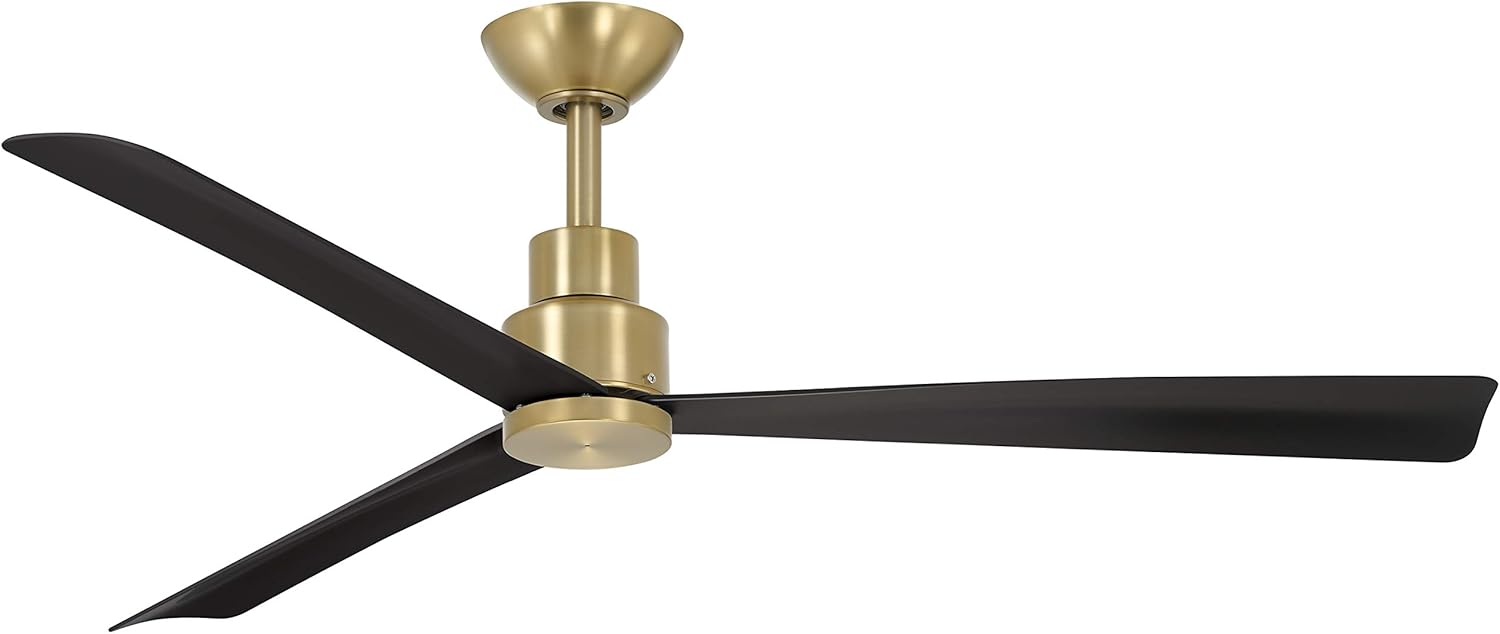 Minka Aire F786SBR/CL Simple 44 Inch Ceiling Fan in Soft Brass with