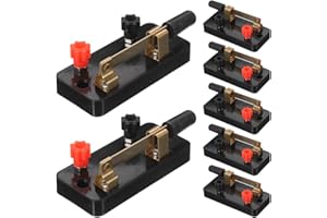 iplusmile Single Pole Single Throw Knife Switch Spst for Physics Lab Experiments Classroom Teaching Electrical Circuit Control with Screw Binding Posts Set of 10