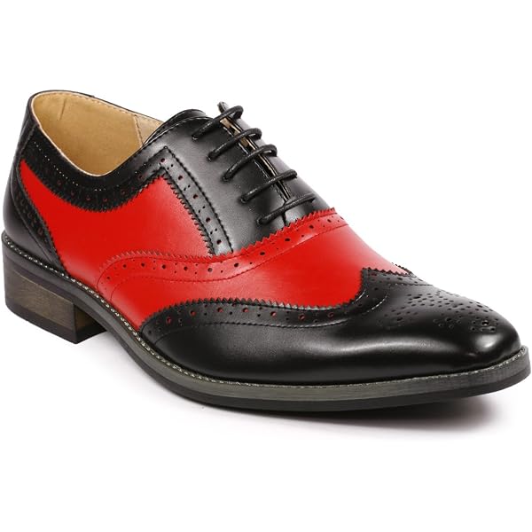 New Stacy Baldwin Spectators Red and White Leather Wingtip Shoes Spectator main image 4