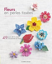 Fleurs en perles tissées