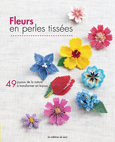 Fleurs en perles tissées