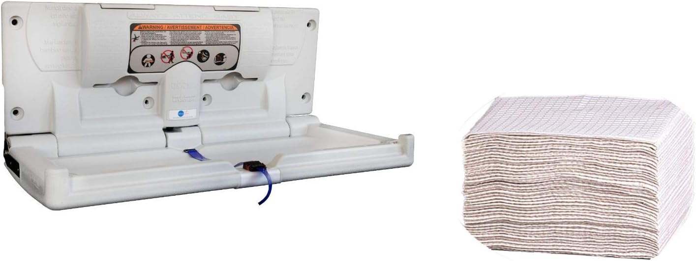 Karma Baby Bundled Kit - Horizontal Changing Station + Diaper Changing Station Liners - 500 Count