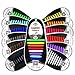 Coolnice® No Tie Shoelaces for Adults DIY 16pcs - Environmentally safe silicone - Lazy Shoestrings - Color of Rainbow