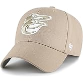 47 MLB Khaki White Primary Logo MVP Adjustable Hat, Adult One Size Fits All