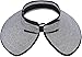 Simplicity Women's Roll Up Wide Brim Straw Sun Visor Ribbed_Black/White