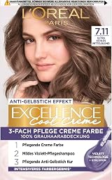 L'Oréal Paris Excellence Cool Creme 7.11 Ultra Ash Blonde Set with Shampoo