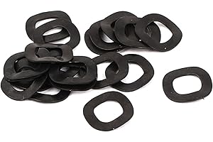 Ruilogod Metal Crinkle Spring Washer 6mm x 11mm x 0.3mm 20 Pcs