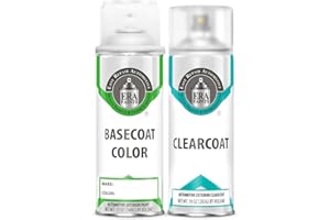 ERA Paints (PW1/SW1 - Stone White Compatible/Replacement for CHRYSLER Exact Match Touch Up Spray Paint & Clearcoat - Pick Your Color