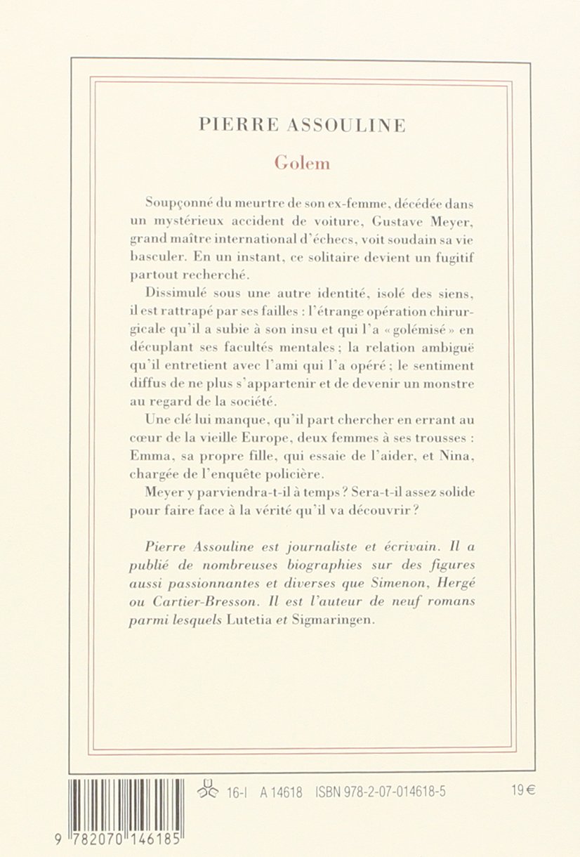 Amazon Fr Golem Assouline Pierre Livres