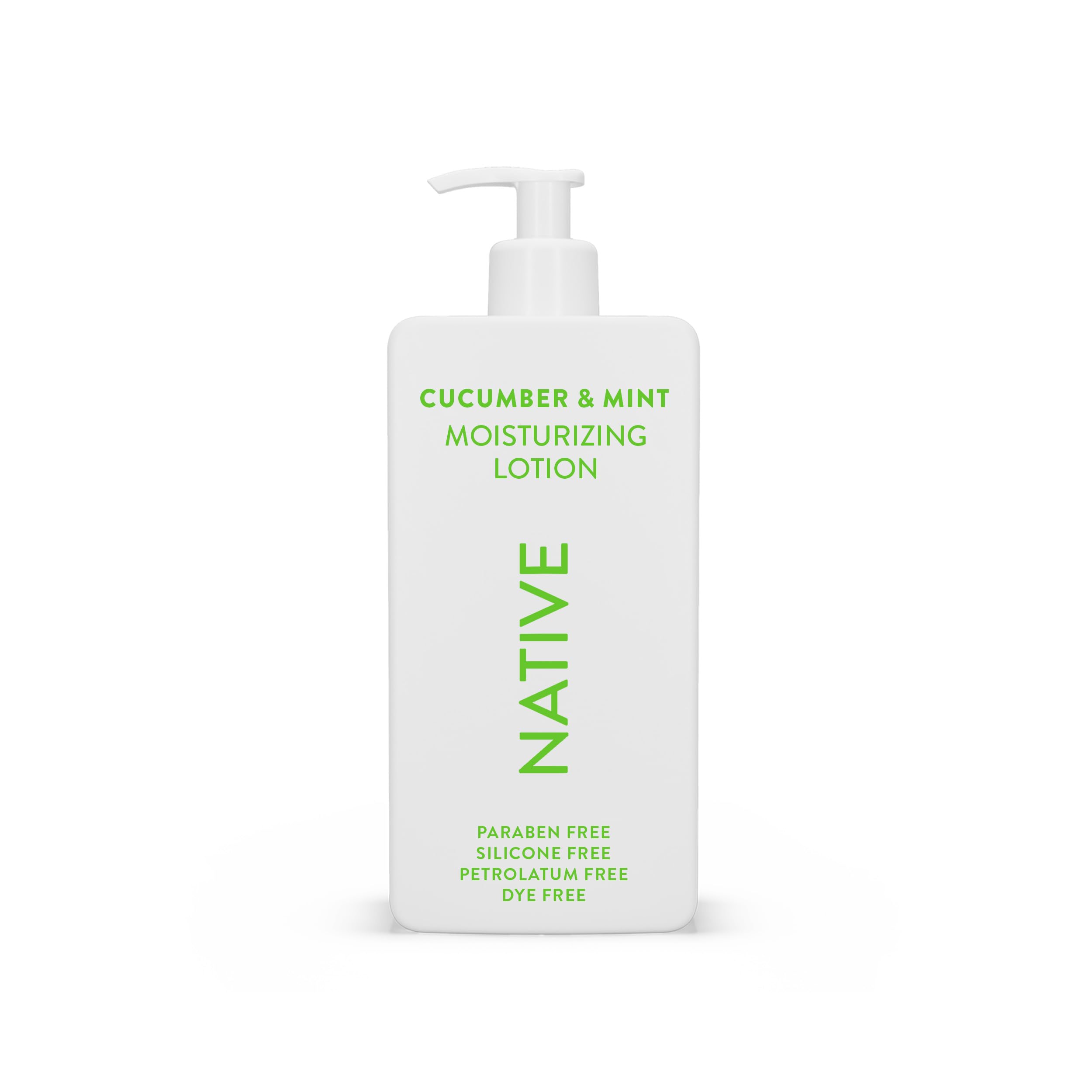 Photo 1 of Native Body Lotion Contains Naturally Derived Plant-Based Moisturizers for Women and Men | Restores Dry Skin, Cucumber & Mint, 16.5 fl oz