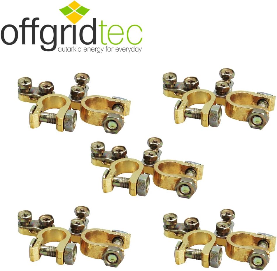Offgridtecbattery pole clamps set, plus and minus
