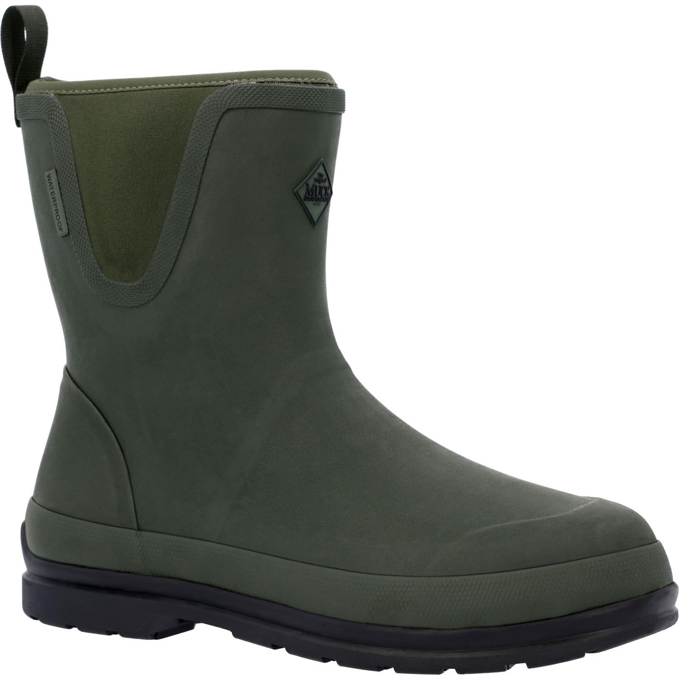 Muck Boot mens Muck Originals Pull on Mid Rain Boot, Moss, 14 US