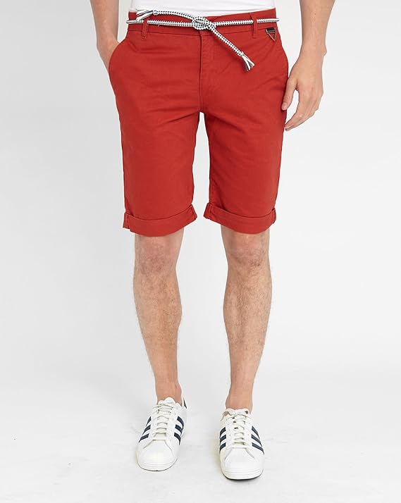 Eleven Paris Herren- Ziegelrote Bermudas Chuck für Herren: Amazon.de