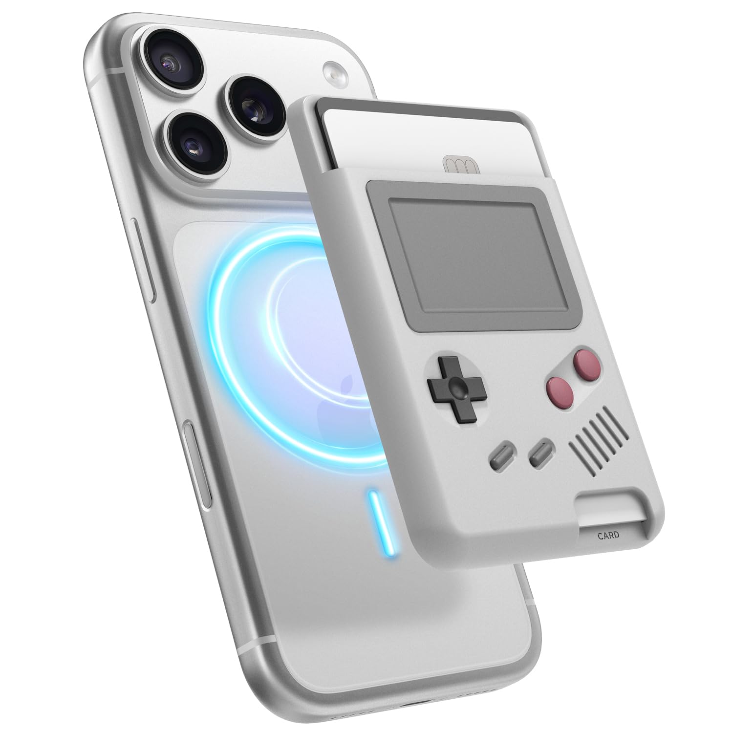 elago W5 Magnetic Wallet Card Holder 2-Cards Compatible with MagSafe Compatible with iPhone 17/16/15/14/13/12 Series - Secure Phone Wallet,Long Last Silicone,Scratch and Damage Protection (Light Grey)