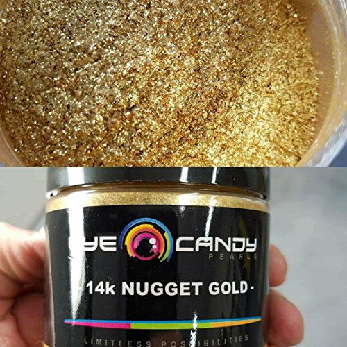 50gr 14k Nugget Gold Flakes/Mica Powder Pigments (Resin, Paint, Epoxy, Soaps, Nail Polish, Liquid Wraps)