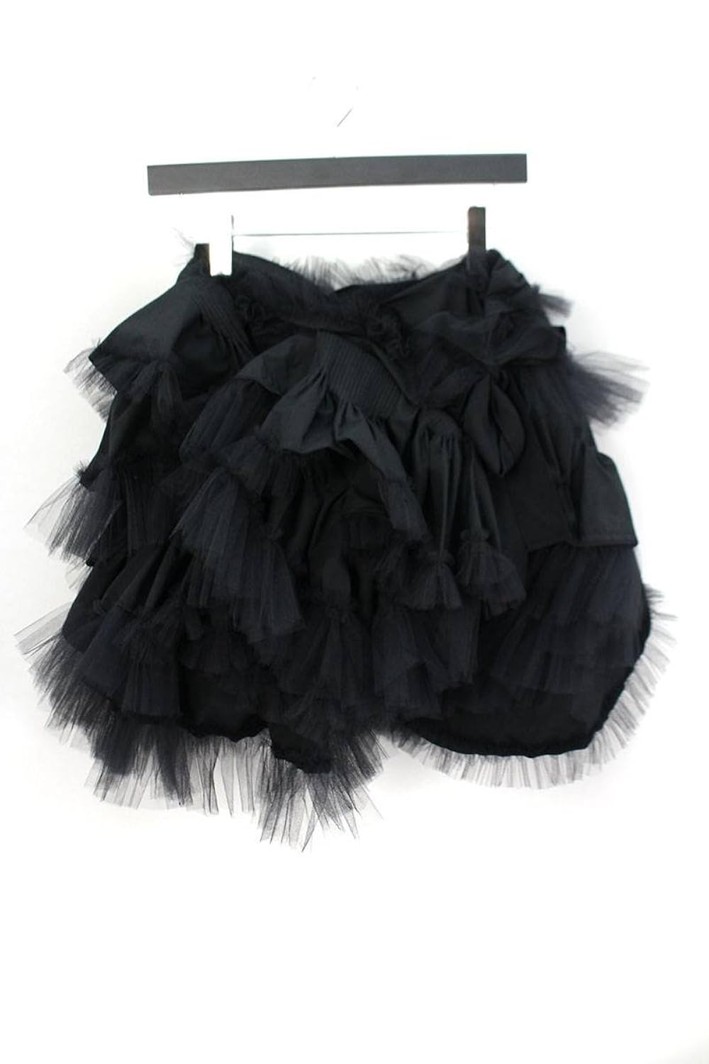 年新作入荷 Tricot トリココムデギャルソン Comme B07fccbgfy 中古 17aw Ad17プリーツシフォンラップスカート S ブラック Garcons Des ワンピースチュニック Rdd Tint Or Th